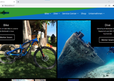 Bike & Dive GmbH Web Redesign